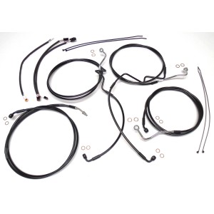 XR OE Style Black w/Black Fittings Handlebar Kit 15" - 17" Apes