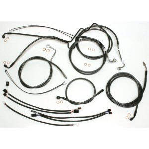 Black Pearl Touring Handlebar Installation Kit 15"-17" Apes