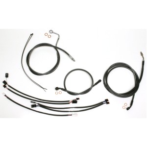 Black Pearl Touring Handlebar Installation Kit 15"-17" Apes