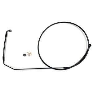 XR OE Style Black w/Black Fittings ABS Upper Brake Line for Indian Chief