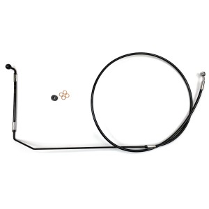 XR OE Style Black w/Chrome Fittings ABS Upper Brake Line for Indian Chief