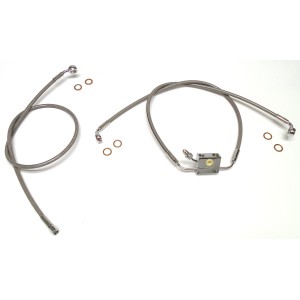 XR Stainless M8 Softail Dual Disc ABS Lower and 32" Upper Brake Line