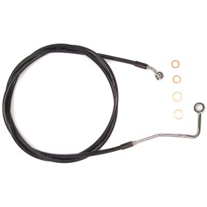 XR Stainless w/Black Coating Touring ABS Upper DOT Brake Line