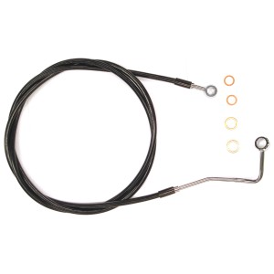 XR Stainless w/Black Coating Touring ABS Upper DOT Brake Line