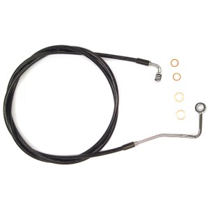 XR Stainless w/Black Coating Touring ABS Upper DOT Brake Line