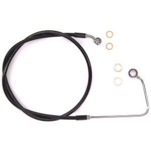 XR Stainless w/Black Coating Softail ABS Upper DOT Brake Line