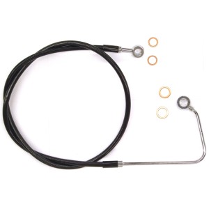 XR Stainless w/Black Coating Softail ABS Upper DOT Brake Line