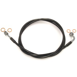 XR Stainless Black Coated Single Non-ABS DOT Brake Line