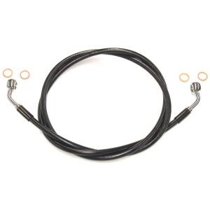 XR Stainless Black Coated Single Non-ABS DOT Brake Line