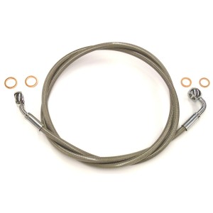 XR Stainless Chrome Single Non-ABS Brake Line