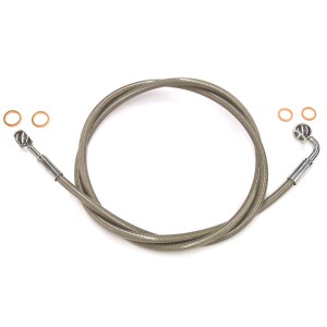 XR Stainless Chrome Single Non-ABS Brake Line