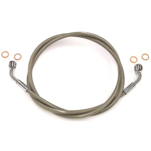 XR Stainless Chrome Single Non-ABS Brake Line