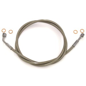 XR Stainless Chrome Single Non-ABS Brake Line