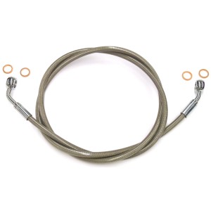 XR Stainless Chrome Single Non-ABS Brake Line