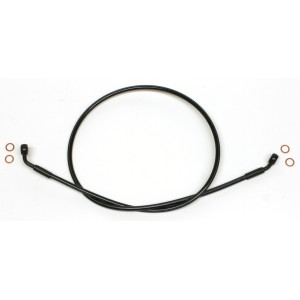 XR Black Coated Non-ABS DOT Brake Line w/ Black Fittings