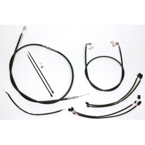 XR OE Style Black w/Chrome Fittings Handlebar Kit 15" - 17" Apes