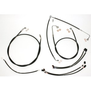 XR OE Style Black w/Chrome Fittings Handlebar Kit 12" - 14" Apes