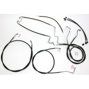 XR OE Style Black w/Chrome Fittings Handlebar Kit 12" - 14" Apes