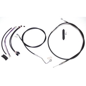 XR OE Style Black w/Chrome Fittings Handlebar Kit 15" - 17" Apes