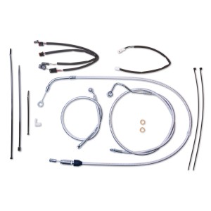 Sterling Chromite II Touring Handlebar Installation Kit w/ Quick Connect Clutch for 15"-17" Apes