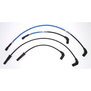 Electric Blue Metallic M8 Ignition Wire Set