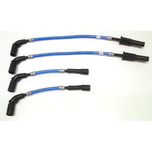 Electric Blue Metallic M8 Ignition Wire Set