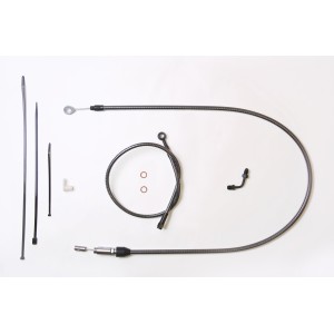 KARBONFIBR Softail Handlebar Installation Kit w/ Quick Connect Clutch Cable for 15"-17" Apes