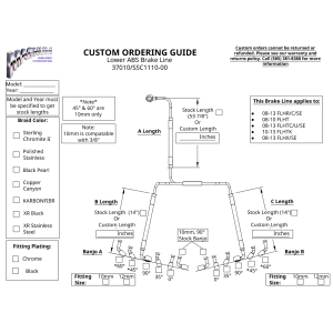 Custom Lower ABS Brake Line 37010 | SSC1110-00