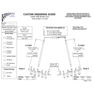 Custom Lower ABS Brake Line 37012 | SSC1112-00