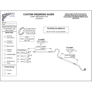 Custom ABS Lower Brake Line AS37018