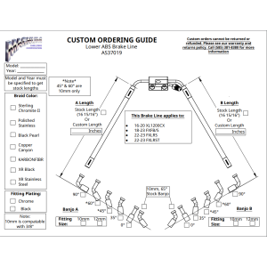 Custom Lower ABS Brake Line AS37019