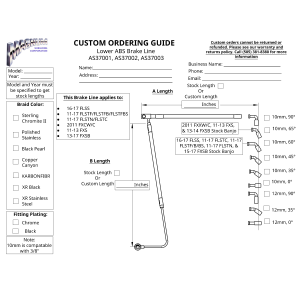 Custom Lower ABS Brake Line AS37001 | AS37002 | AS37003