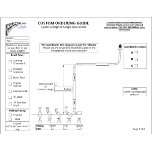 Custom Designer Lower Single Disc