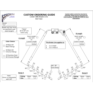 Custom ABS Brake Line Kit - Upper & Lower - SSC1324