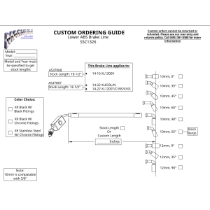 Custom ABS Brake Line Kit - Upper & Lower - SSC1326