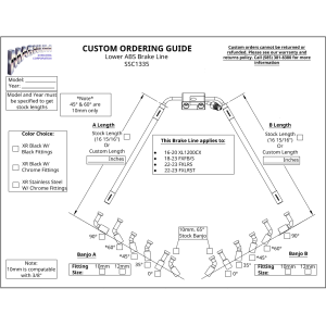 Custom ABS Brake Line Kit - Upper & Lower - SSC1335