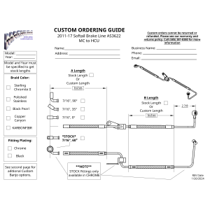 Custom ABS Rear Brake Line AS3622