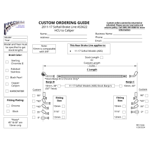 Custom ABS Rear Brake Line AS3622