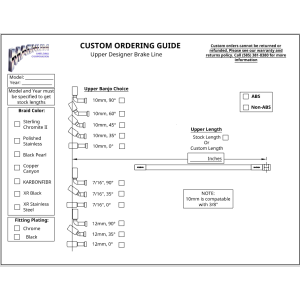 Custom Lower ABS Brake Line  AS37027 | SSC1127-00