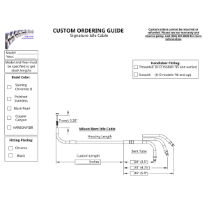 Custom Signature Mikuni Bent Idle Cable