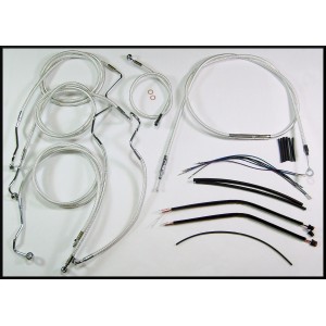 Sterling Chromite II Touring Handlebar Installation Kit 18"-20" with Ape Hangers