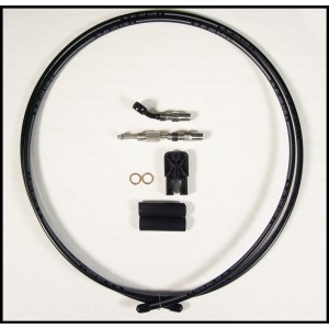 2012 & Older BYO® Black Braided Hydraulic Clutch Line 35° 10mm