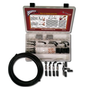 BYO® Braided Black Basic Metric Builder's DOT Brake Line Kit